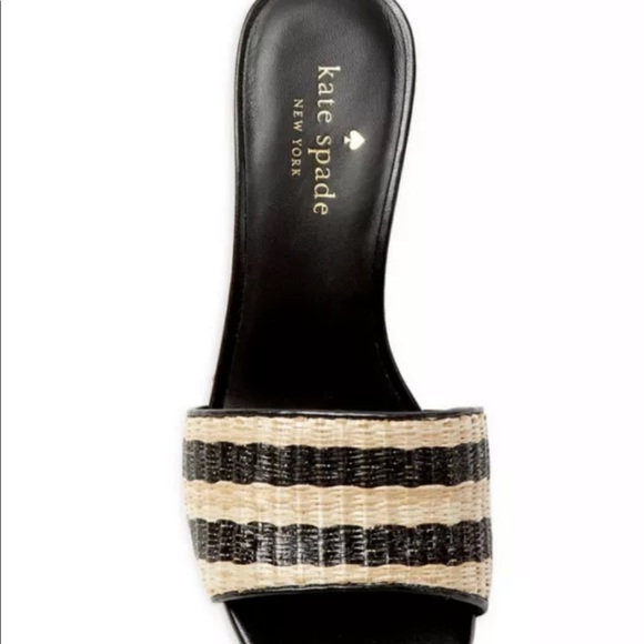 COPY - Kate Spade Linda Striped Wedge Sandals Size 9.5 - Picture 5 of 10